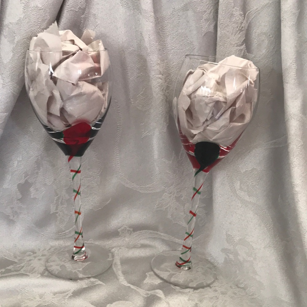 Pair of wine glasses